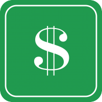 CCCD Financial Icon, stack of money